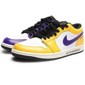 Кроссовки баскетбольные Unisex низкие Air 1 Cushioning, Wear Resistant винтажные Jordan, желтый