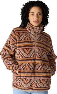 Carhartt женская свободная флисовая толстовка, B Yellowtail Mountain Print Dark Sepia