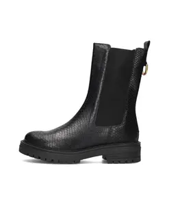 Женские ботильоны со змеиным принтом Omoda, черный