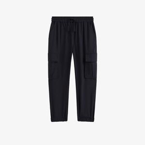 Спортивные брюки Lucian из эластичного джерси с карманами для детей 3–14 лет Reiss, темно-синий