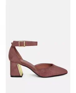 Женские босоножки Rory на платформе с металлизированными ремешками и квадратным каблуком London Rag, розовый