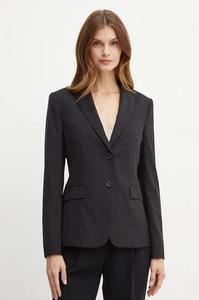 Шерстяной жакет Boss, черный