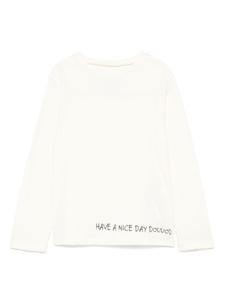 Футболка с логотипом Douuod Kids, нейтральный цвет