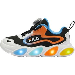 FILA KIDS Износостойкие низкие детские кроссовки для повседневной носки, черного цвета, синие, для детей от 3 до 7 лет