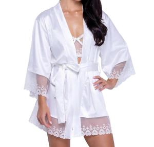 "Forever Yours" Халат в белом цвете Roma Confidential