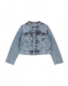 Джинсовая куртка для девочек Mm6 Maison Margiela, синий