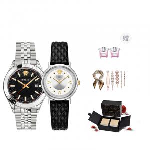 VERSACE Часы Wrist Watch Quartz Movement White Dial Unisex Limited Fortune Box+Silk Scarf+ Perfume