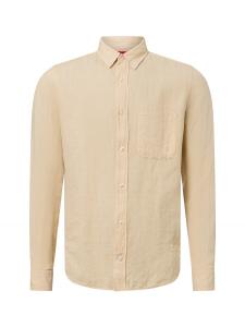 Рубашка на пуговицах классического кроя HUGO Ermann , Sand