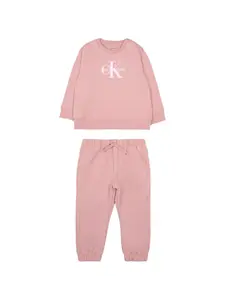 Комплекты спортивных костюмов с кулиской Calvin Klein Kids, розовый