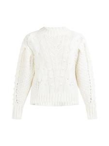 Женский вязаный свитер бежевого цвета DreiMaster Vintage