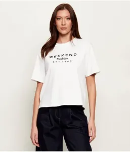 Футболка WKDSABATO relaxed fit Weekend Maxmara, экрю