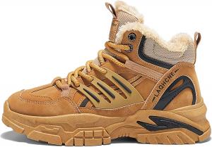 Мужские зимние бархатные ботинки Martin, противоскользящие треккинговые туфли, обувь для работы на улице Generic, хаки