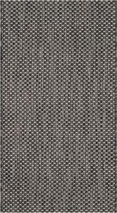 Ковер SAFAVIEH, 61 x 110 см, Courtyard Collection Black/Beige CY8521 для дома и улицы, патио, заднего двора, прихожей