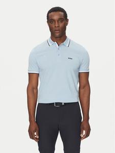 Поло regular fit Paddy 50469055 Boss, голубой