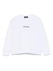 DSQUARED2 KIDS толстовка с логотипом, белый
