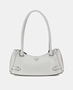 Сумка через плечо с молнией Guess, серебряный