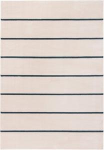 Ковер для акцентов SAFAVIEH, 61 x 92 см, коллекции Orwell, Ivory & Navy, современный дизайн в полоску, не линяет и прост в уходе, идеален для помещений с высокой проходимостью: прихожая, гостиная, спальня (ORW391A)