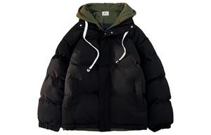 Пуховик Unisex WARRIOR, черный/зеленый