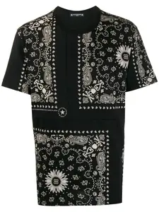 Футболка с принтом пейсли Mastermind World, черный