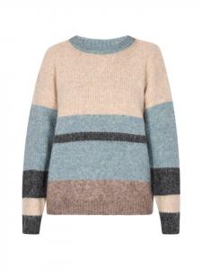 Пуловер usha BLUE LABEL, цвет beige mehrfarbig