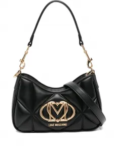 Сумка-тоут с логотипом Love Moschino, черный
