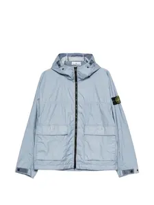 Куртка с капюшоном на молнии Stone Island, синий