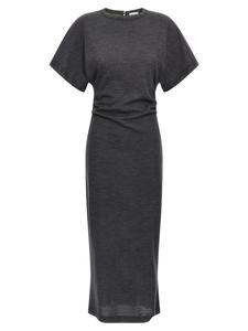 Шерстяное платье Brunello Cucinelli, серый