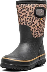 Детские водонепроницаемые резиновые сапоги BOGS Grasp - с утеплителем для зимы, снега и грязи, с удобными ручками для надевания для малышей, мальчиков и девочек, защита в любую погоду, черный