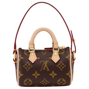 LOUIS VUITTON Брелок для сумки Speedy Monogram Brown