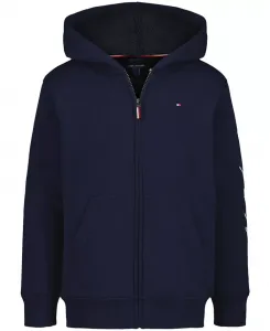 Мальчиковая толстовка с молнией Signature Fleece 8-20 Tommy Hilfiger, синий