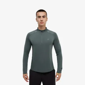 Мужская беговая флисовая толстовка Kiprun 500 с полумолнией