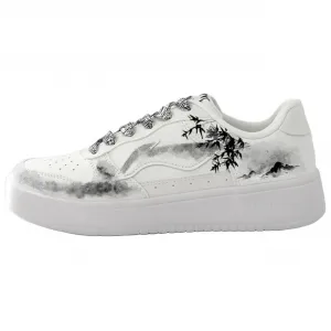 Непромокаемые лодки Pontoon с противоскользящим и устойчивым к истиранию покрытием, увеличивающие высоту кроссовки для скейтборда Low Top Unisex LINING, Ink Wash Bamboo Shadow