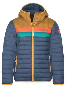 Trollkids Стеганая куртка «Эйкефьорд» темно-синего цвета