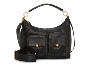 Сумка через плечо Vince Camuto Carly Leather Shoulder Bag, черный