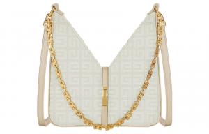 Givenchy Вырезной акриловый кроссбоди мини-сумка через плечо женская экрю