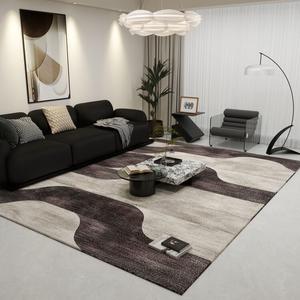 Saipos Ковер 250х300 см для гостиной/спальни в новом нордическом стиле, грязеотталкивающий, Vintage Light Luxury, Ink Shadow No.3