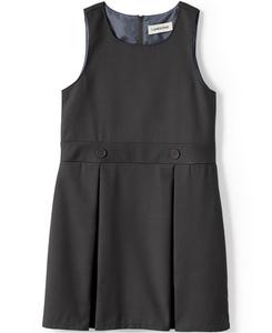 Однотонный комбинезон для девочек до колена Lands' End, Academic gray