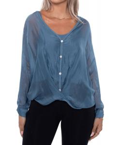 Блузка Keva в голубом цвете Scandal Italy