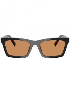 Miu Miu Eyewear солнцезащитные очки в квадратной оправе, черный