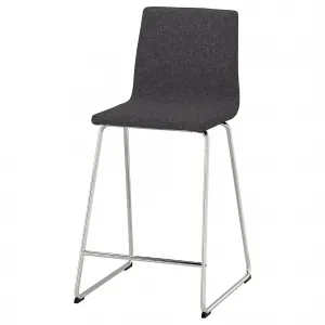 Барный стул, хромированный, Gunnared темно-серый, 63 см, LILLÅNÄS IKEA
