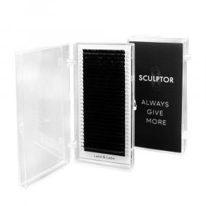 Nagaraku, Ресницы Sculptor Lash&Cash, черные, С, 0,07, 10 мм