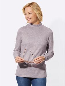 Рубашка с воротником-стойкой в цвете бордовый меланж WITT WEIDEN