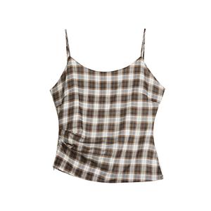 ELLE Камисол женский Coffee Plaid