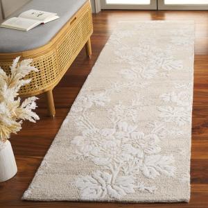 Ковер SAFAVIEH, 69 x 244 см, Glamour Collection - ковер-дорожка, beige/ivory, геометрический рисунок, идеален для помещений с высокой проходимостью в гостиной, спальне, столовой (GLM625B)