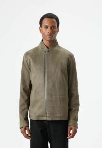 Куртка D.MoRo Faux leather jacket, Light Khaki/Khaki