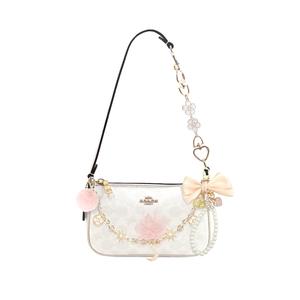 COACH Нолитская искусственная кожаная сумка через плечо малая женская разноцветная, Whisper Iris