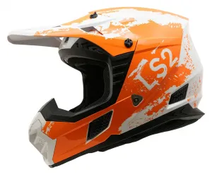Внедорожный шлем LS2 Coz Hyde LS2 Helmets, оранжевый/белый