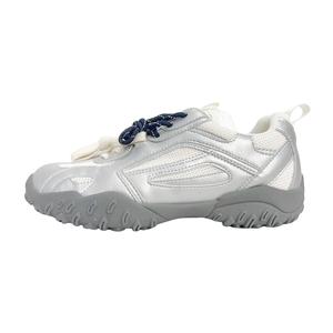 Низкие повседневные туфли женские серебристые AQUASCUTUM, Silver