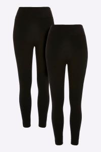 Леггинсы с высокой посадкой, 2 шт River Island, черный