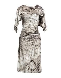 Платье миди Roberto Cavalli, хаки